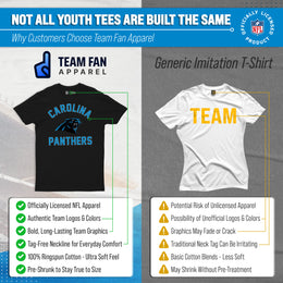 Carolina Panthers NFL Youth Gameday Football T-Shirt - Black