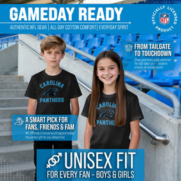 Carolina Panthers NFL Youth Gameday Football T-Shirt - Black