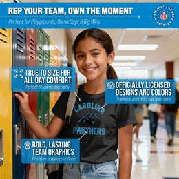 Carolina Panthers NFL Youth Gameday Football T-Shirt - Black