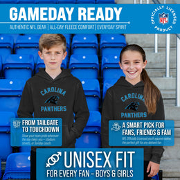 Carolina Panthers NFL Youth Gameday Hooded Sweatshirt - Black