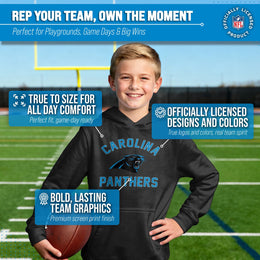 Carolina Panthers NFL Youth Gameday Hooded Sweatshirt - Black