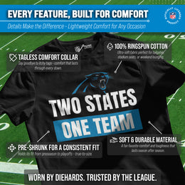 Carolina Panthers NFL Adult Team Slogan Unisex T-Shirt - Black