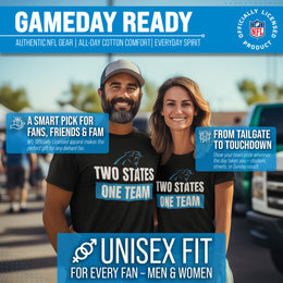 Carolina Panthers NFL Adult Team Slogan Unisex T-Shirt - Black