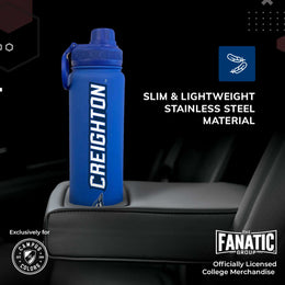 Creighton Bluejays NCAA Stainless Steel Water Bottle - Blue