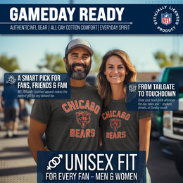 Chicago Bears NFL Adult Gameday T-Shirt - Heathered Charcoal