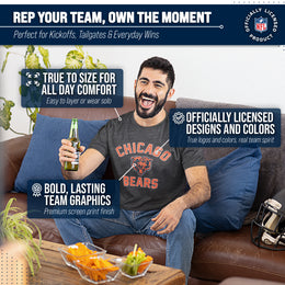Chicago Bears NFL Adult Gameday T-Shirt - Heathered Charcoal