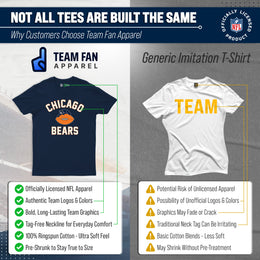 Chicago Bears NFL Adult Retro Gameday Unisex T-Shirt - Navy
