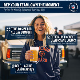 Chicago Bears NFL Adult Gameday Football Crewneck Sweatshirt - Navy