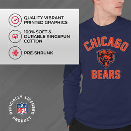 Chicago Bears NFL Gameday Adult Long Sleeve Shirt - Navy