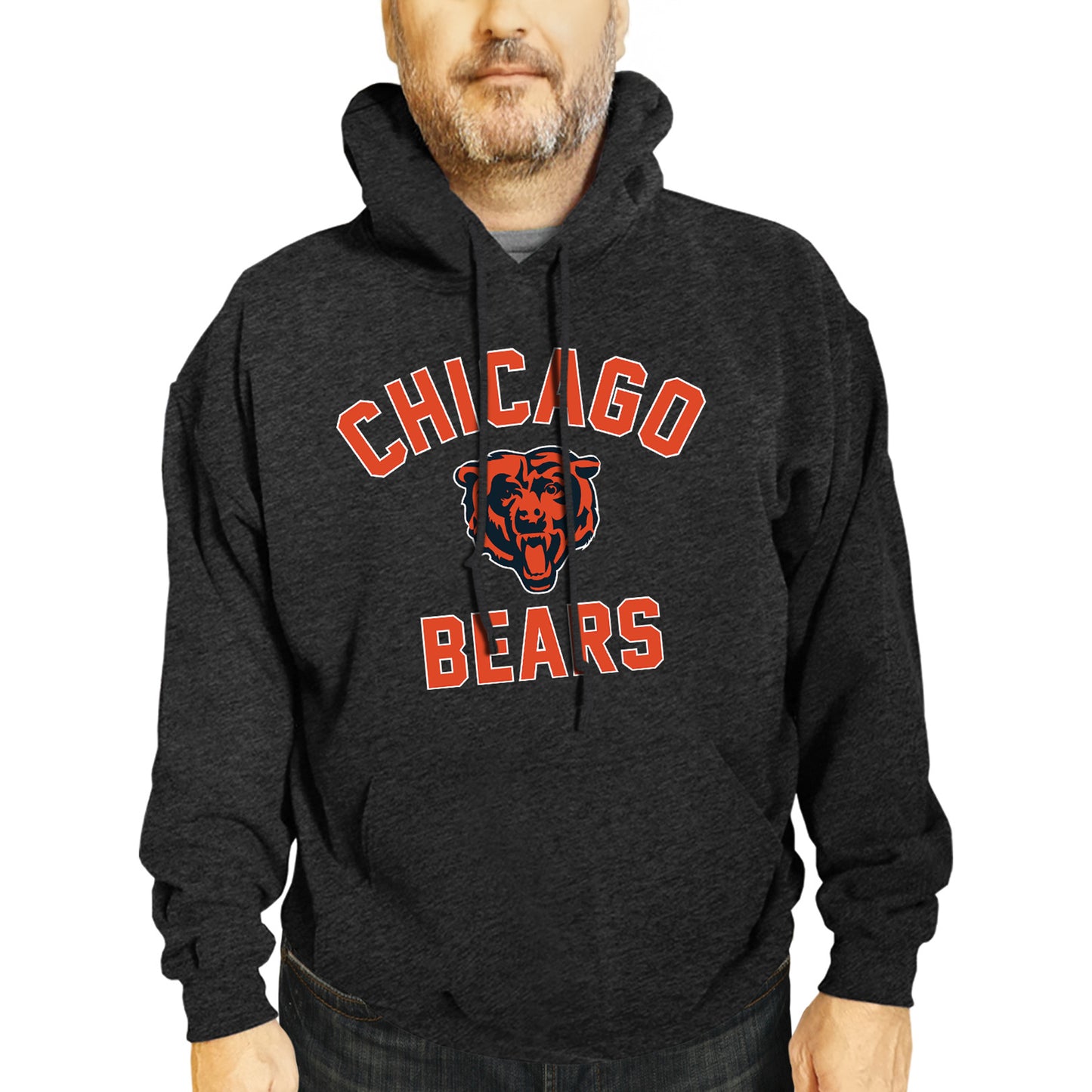 Chicago Bears NFL Adult Gameday Hooded Sweatshirt - Heathered Charcoal