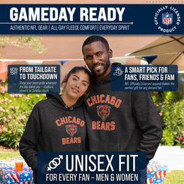 Chicago Bears NFL Adult Gameday Hooded Sweatshirt - Heathered Charcoal