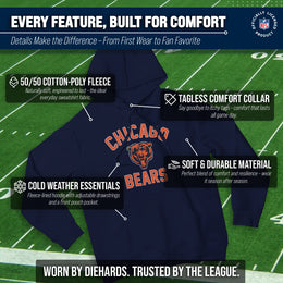 Chicago Bears NFL Adult Gameday Hooded Sweatshirt - Navy