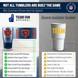 Chicago Bears NFL 30oz Gameday Stainless Steel Tumbler - Navy