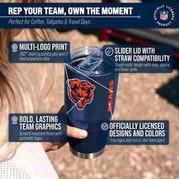 Chicago Bears NFL 30oz Gameday Stainless Steel Tumbler - Navy