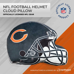 Chicago Bears NFL Helmet Football Super Soft Plush Pillow - Navy