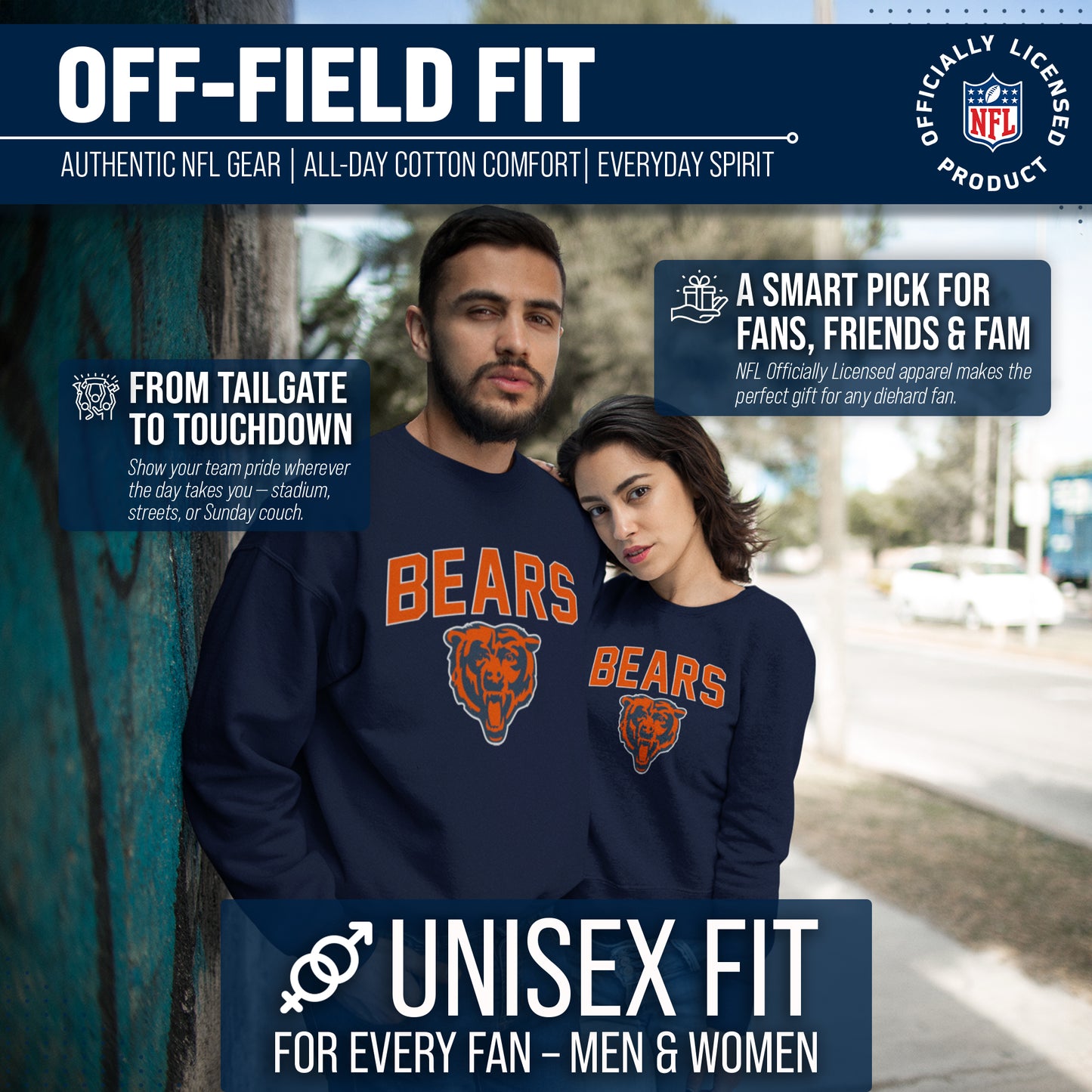 Chicago Bears NFL Home Team Crew - Navy