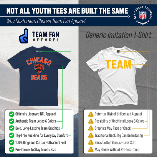 Chicago Bears NFL Youth Gameday Football T-Shirt - Navy