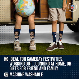 Chicago Bears NFL Youth Roster Player Crew Socks - Navy
