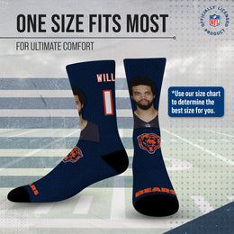 Chicago Bears NFL Youth Roster Player Crew Socks - Navy