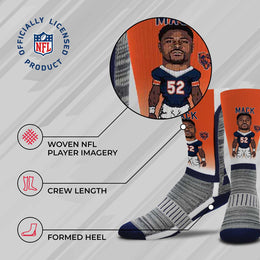 Chicago Bears FBF NFL V Curve Socks - Orange #52