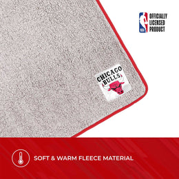 Chicago Bulls NBA Silk Touch Sherpa Throw Blanket - Red