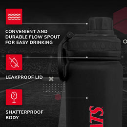 Cincinnati  Bearcats NCAA Stainless Steel Water Bottle - Black