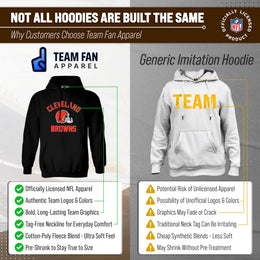 Cleveland Browns NFL Adult Gameday Hooded Sweatshirt - Black