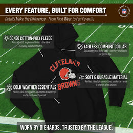 Cleveland Browns NFL Adult Gameday Hooded Sweatshirt - Black
