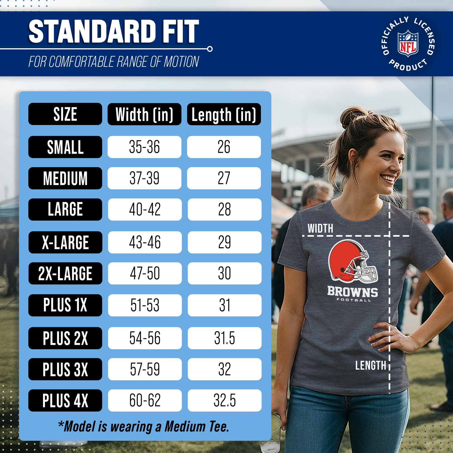 Cleveland Browns Women's NFL Ultimate Fan Logo Short Sleeve T-Shirt - Charcoal