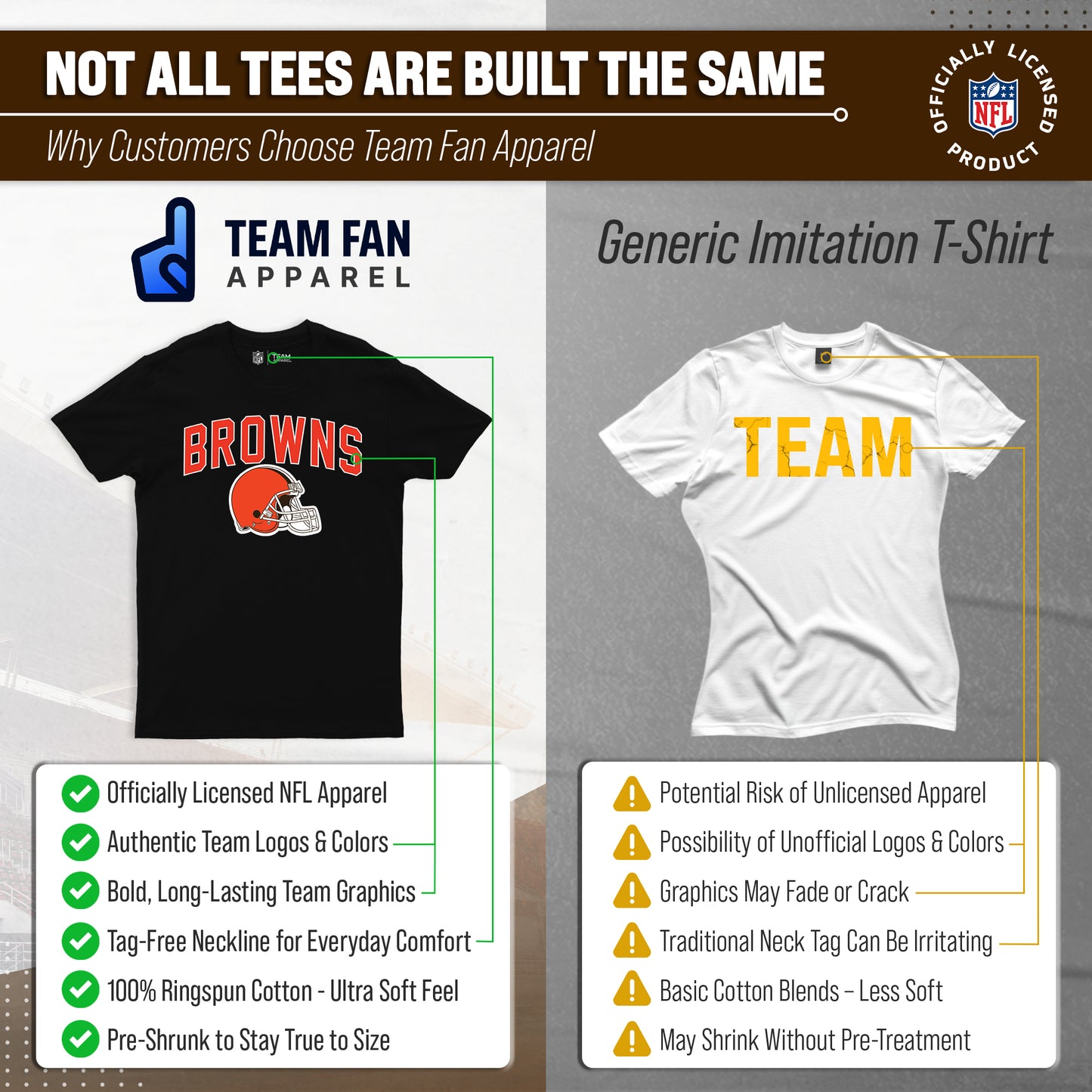 Cleveland Browns NFL Home Team Tee - Black