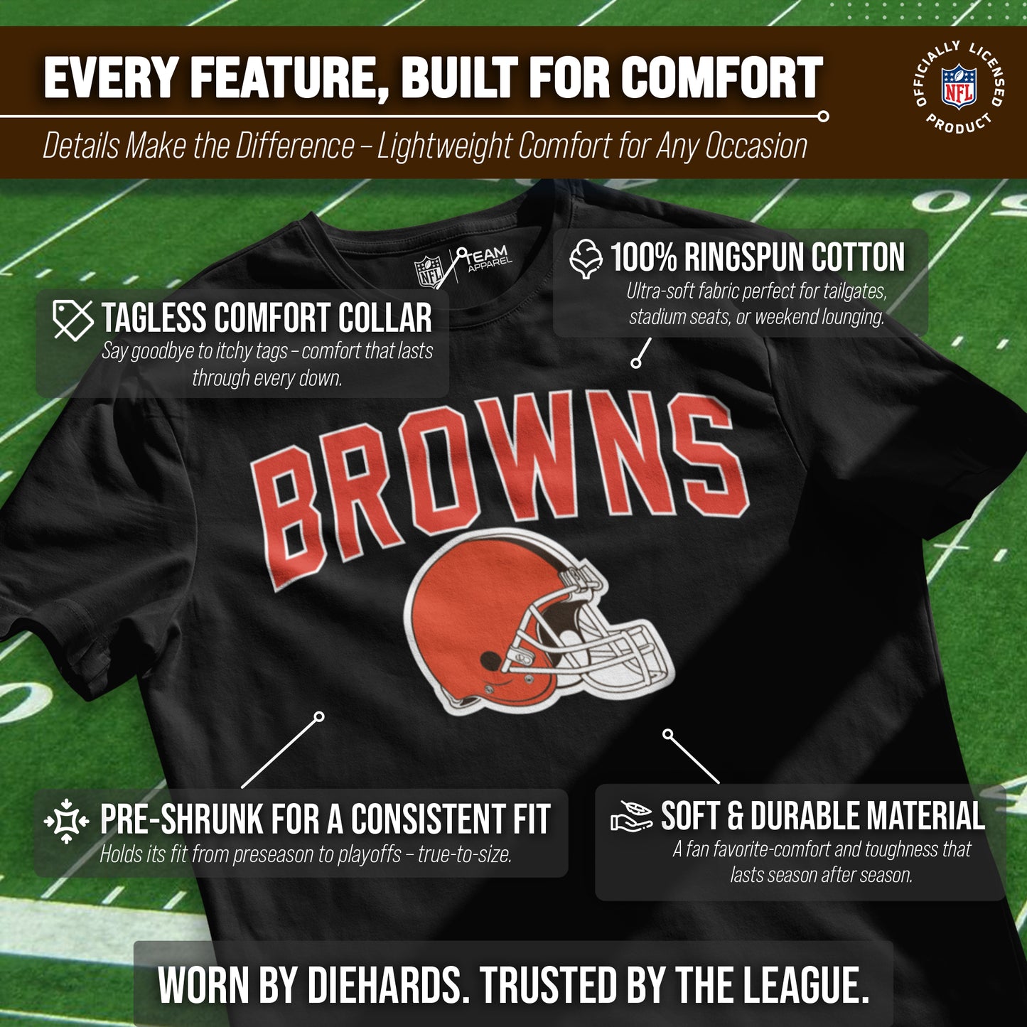 Cleveland Browns NFL Home Team Tee - Black