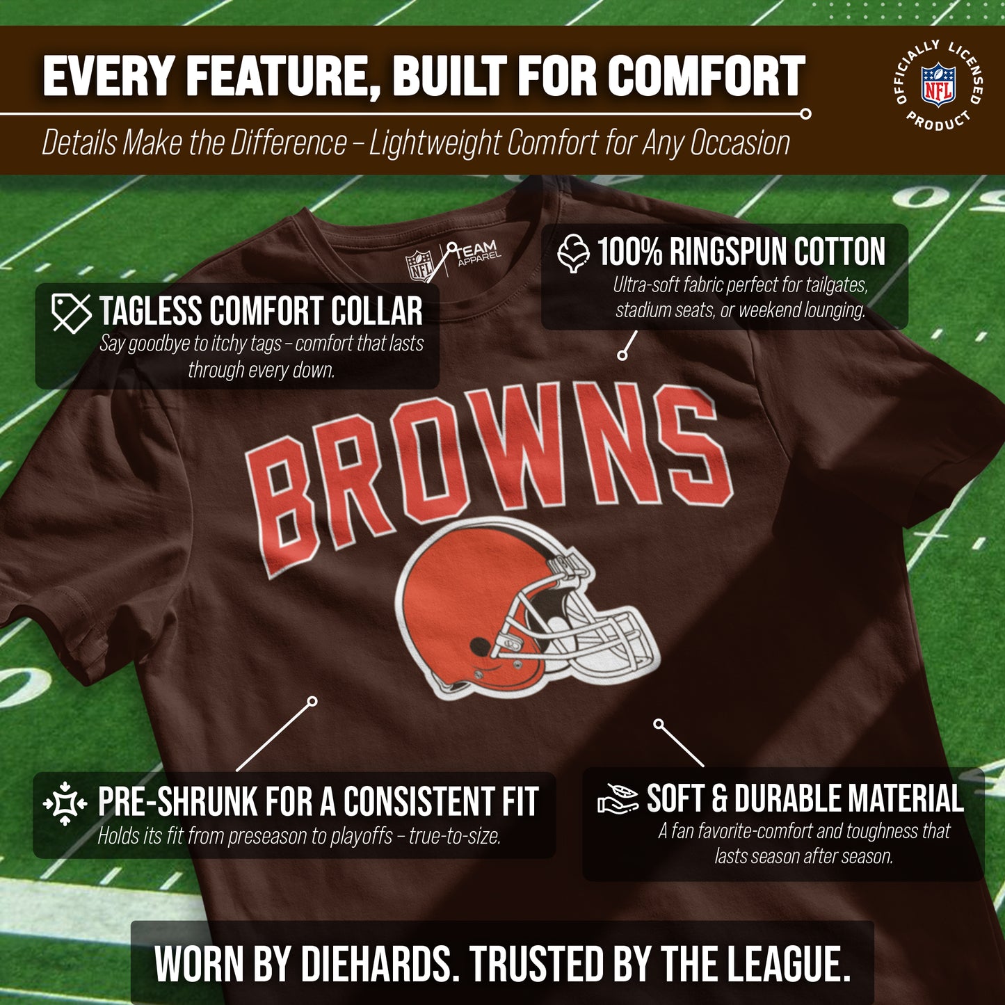 Cleveland Browns NFL Home Team Tee - Brown