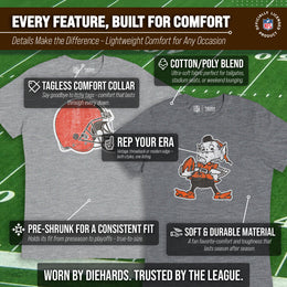 Cleveland Browns NFL Modern Throwback T-shirt - Gray