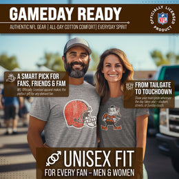 Cleveland Browns NFL Modern Throwback T-shirt - Gray