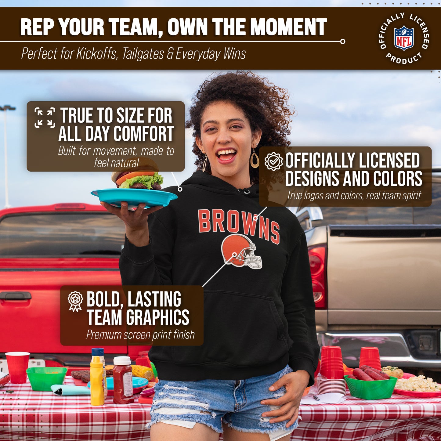 Cleveland Browns NFL Home Team Hoodie - Black