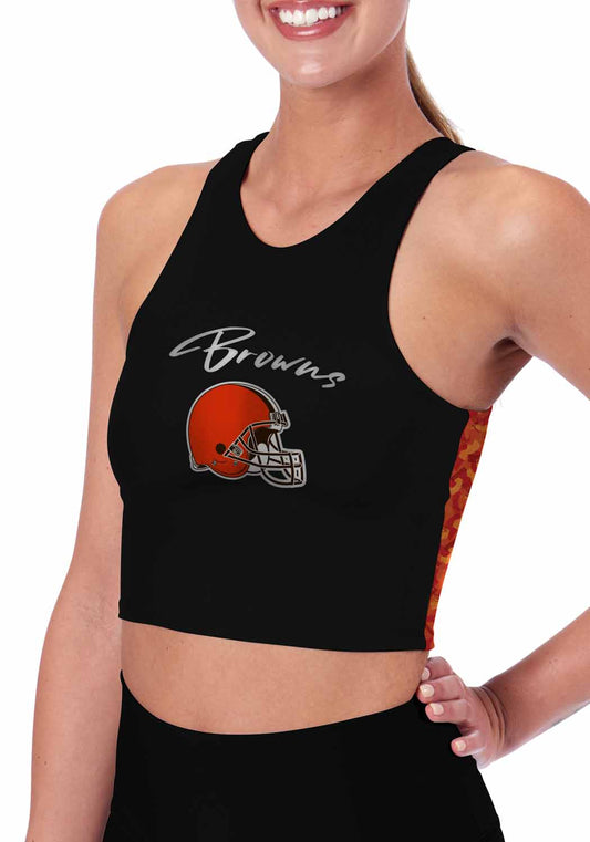 Cleveland Browns NFL Women's Sports Bra Activewear - Black