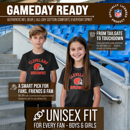 Cleveland Browns NFL Youth Gameday Football T-Shirt - Black