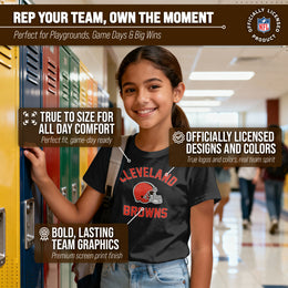 Cleveland Browns NFL Youth Gameday Football T-Shirt - Black