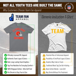 Cleveland Browns NFL Youth Gameday Football T-Shirt - Gray