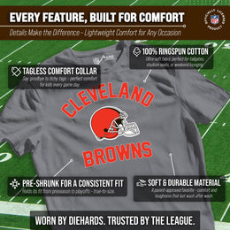 Cleveland Browns NFL Youth Gameday Football T-Shirt - Gray