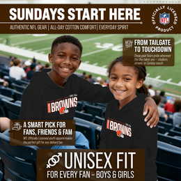 Cleveland Browns NFL Youth Modern Endzone Football Fleece Hooded Sweatshirt - Black