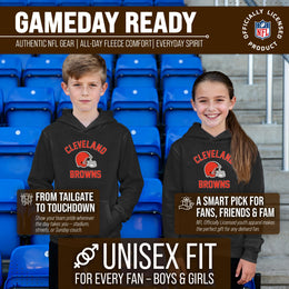 Cleveland Browns NFL Youth Gameday Hooded Sweatshirt - Black