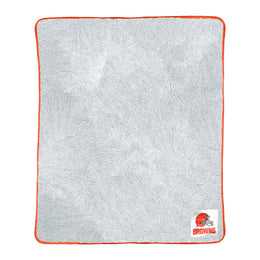 Cleveland Browns NFL Silk Touch Sherpa Throw Blanket - Orange