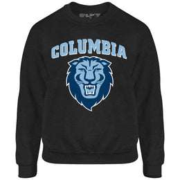 Columbia Lions NCAA Adult Charcoal Crewneck Fleece Sweatshirt - Charcoal