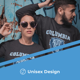 Columbia Lions NCAA Adult Charcoal Crewneck Fleece Sweatshirt - Charcoal