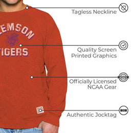 Clemson Tigers Adult University Crewneck - Orange