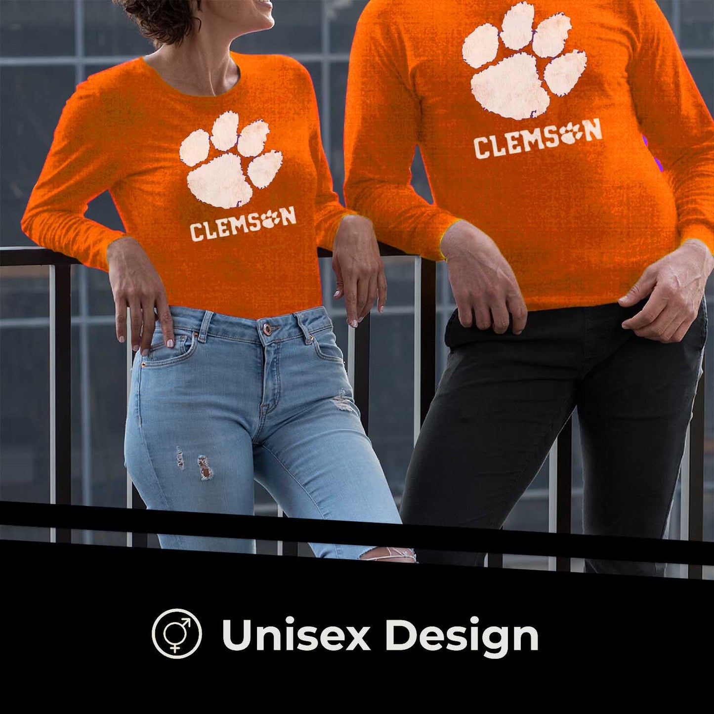 Clemson Tigers NCAA MVP Adult Long-Sleeve Shirt - Orange