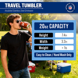 Cincinnati Bengals NFL 20oz Gameday Stainless Steel Tumbler - Orange