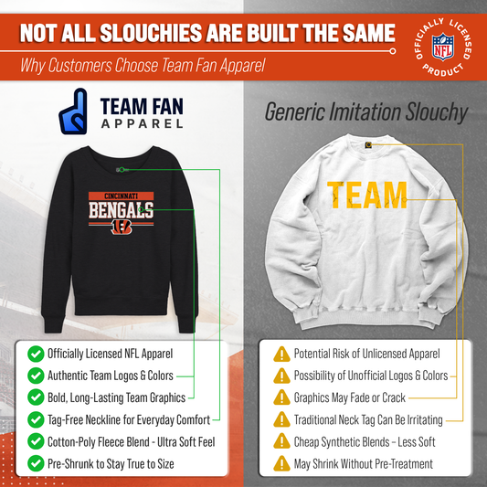 Cincinnati Bengals NFL Womens Charcoal Crew Neck Football Apparel - Charcoal