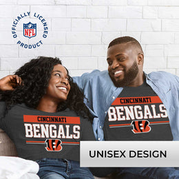 Cincinnati Bengals NFL Adult Charcoal Long Sleeve T Shirt - Charcoal